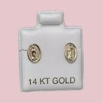 Guadalupe Stud Earring 14K Solid Gold With Safety Backing