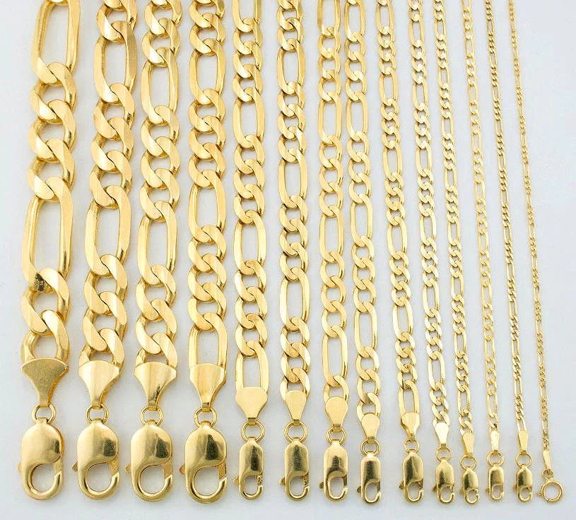 14K Yellow Gold Figaro Chain 6mm