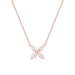 Marquise Diamond Flower Necklace